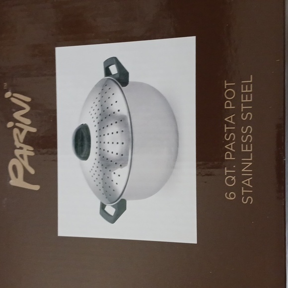 Parini 6Qt. Stainless steel Pasta pot - Picture 2 of 3